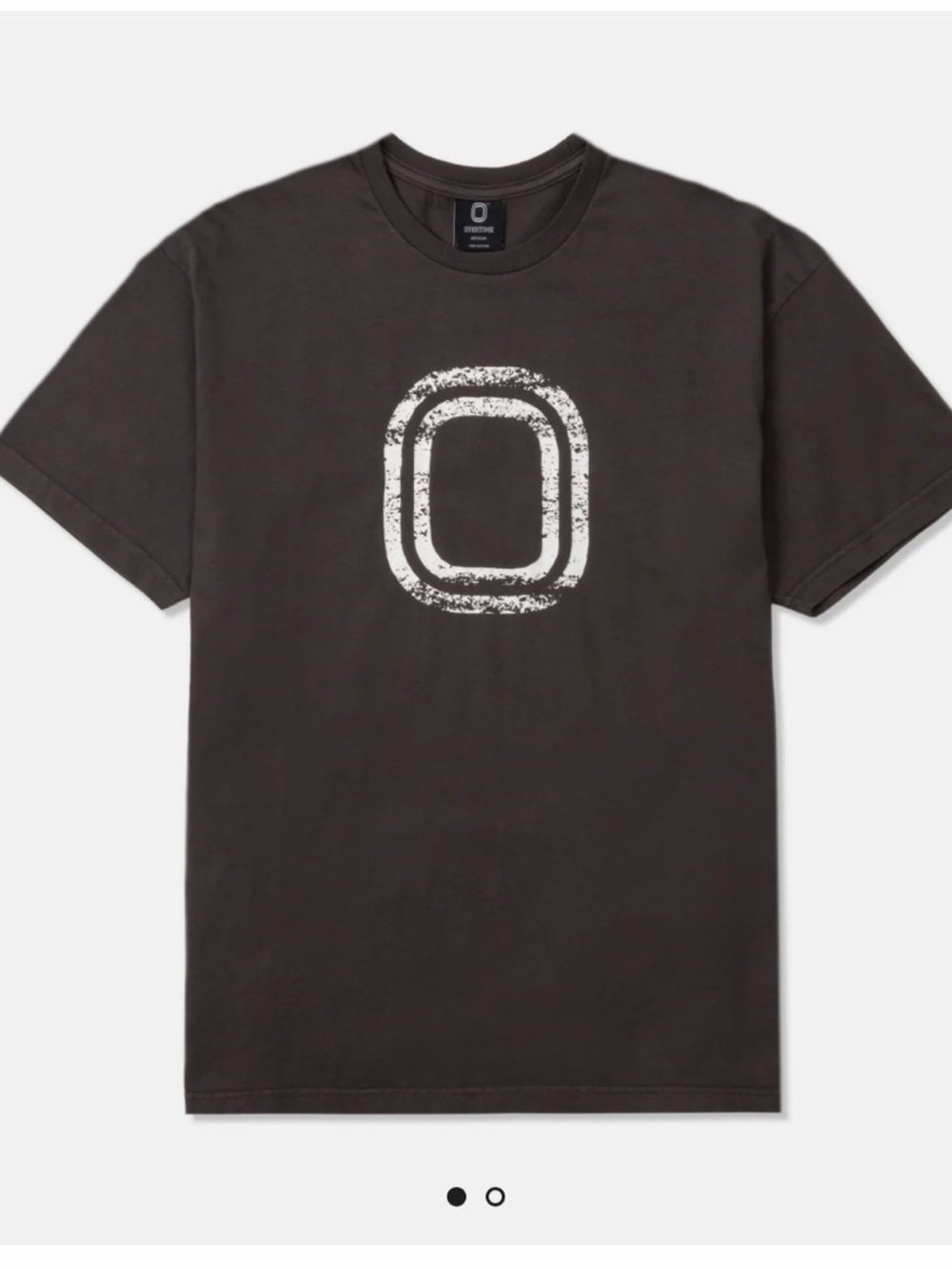 Overtime Men's Distressed Logo Tee - Charcoal